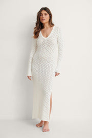NA-KD Gehaakte Dames Jurk - Maat XS