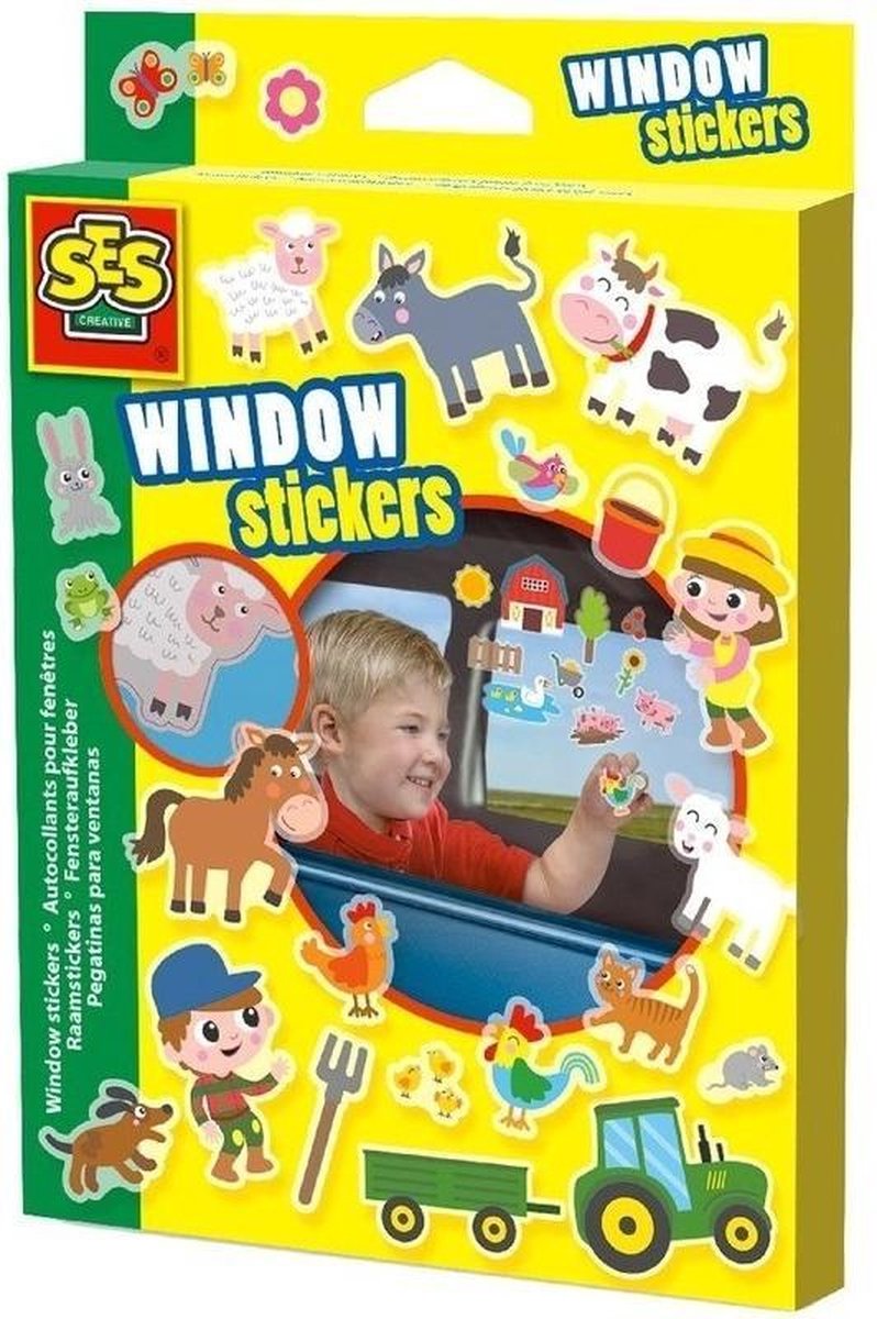 Kinderkamer raamstickers boerderij thema