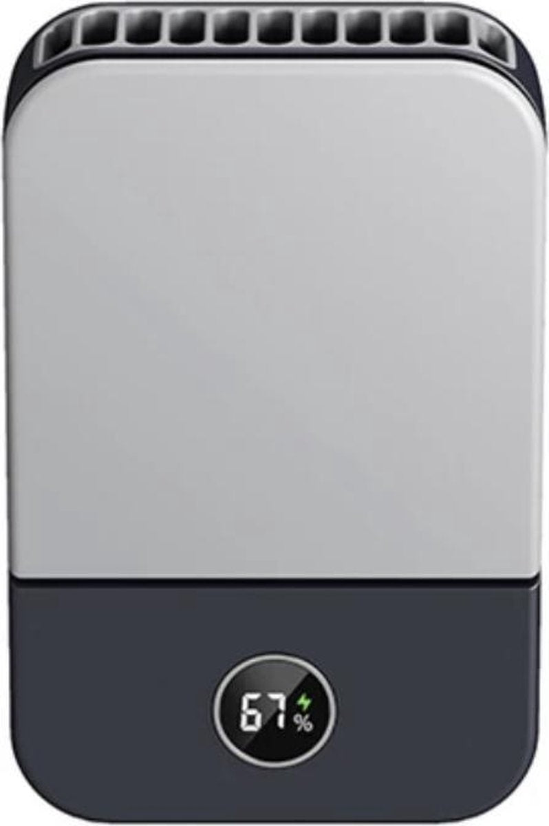 Draagbare nek ventilator - Krachtige USB Draagbare Ventilator | Mini ventilator | Tafel Ventilator | Draagbare Fan | Nek Fan Blauw