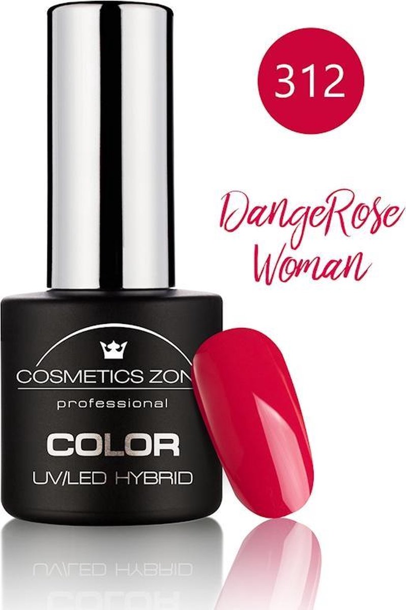 Cosmetics Zone UV/LED Hybrid Gel Nagellak 7ml. DangeRose Woman 312
