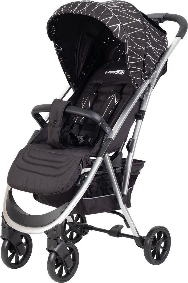 FreeOn Lux Premium Wandelwagen Zwart (geschikt van 0-22kg)