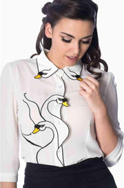 Dancing Days Blouse -XS- Wit