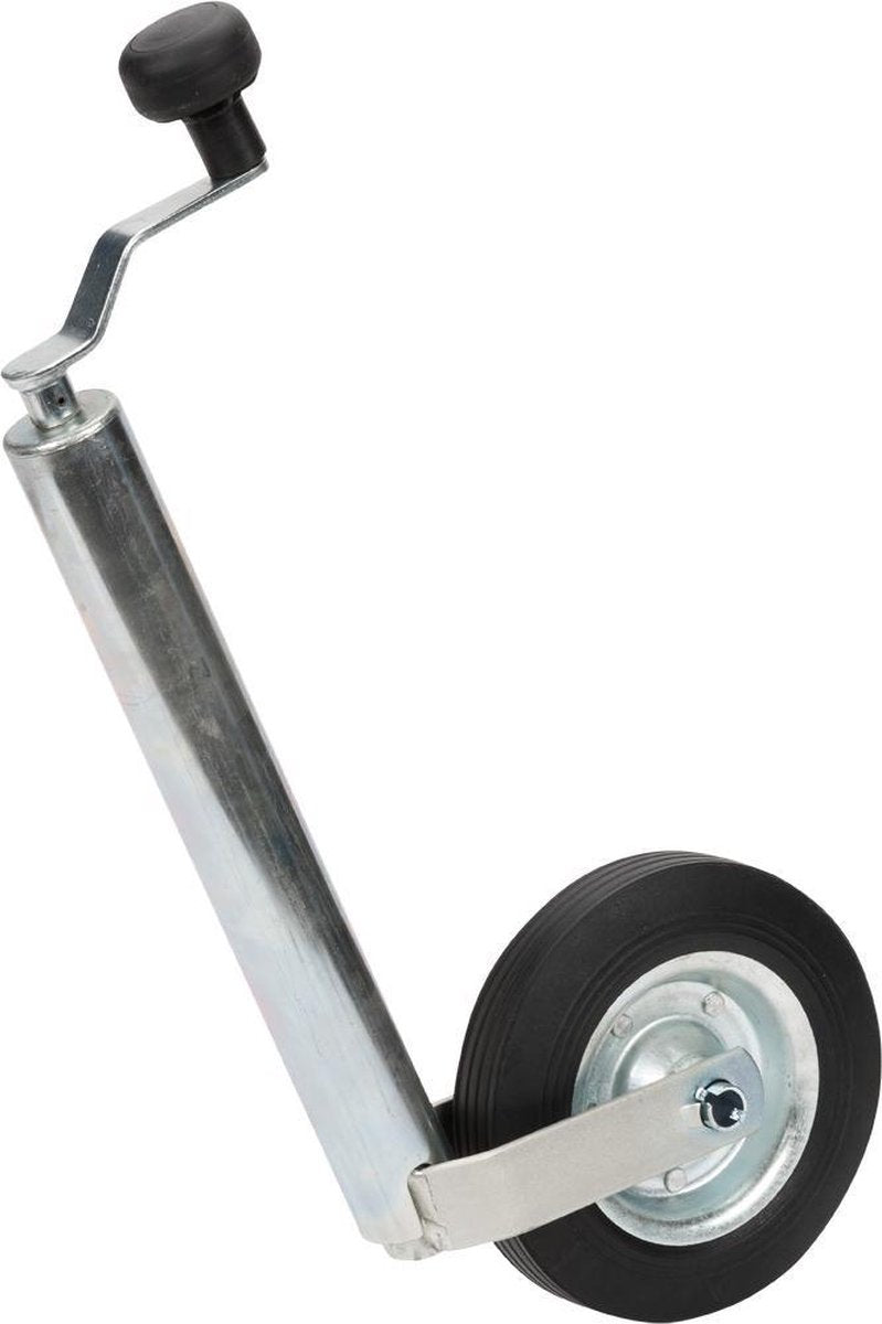 Quparts neuswiel Ø48 mm - metalen velg met vaste rubber band van 200 x 50 mm