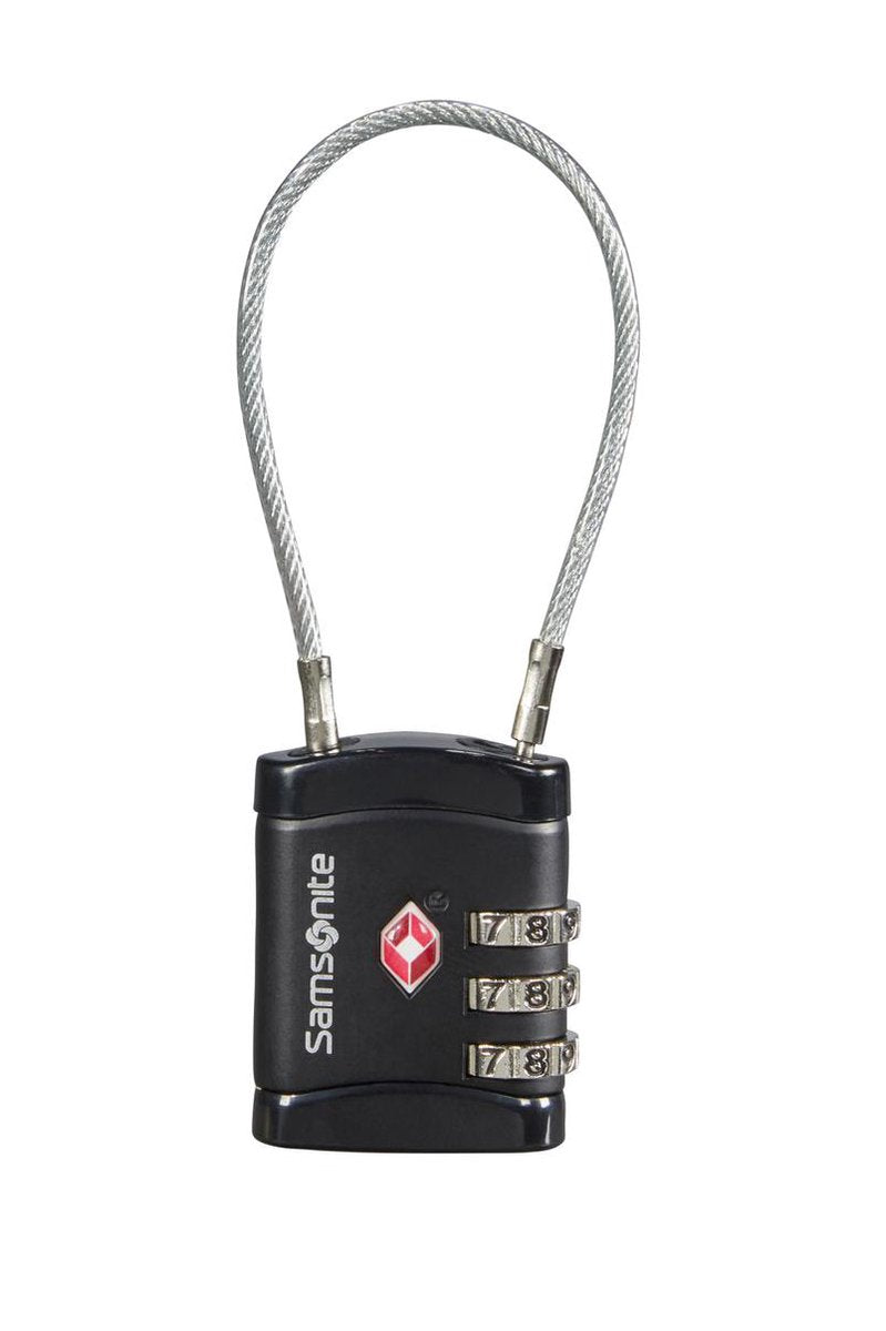 Samsonite  - Global Ta Cablelock 3 Dial Tsa Black