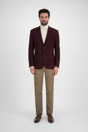 GENTS | Colbert Heren uni donkerrood 0116 Maat 54