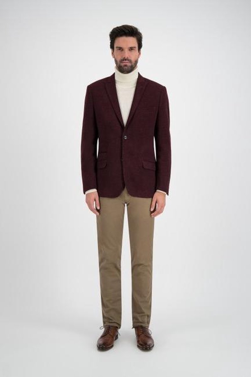 GENTS | Colbert Heren uni donkerrood 0116 Maat 54