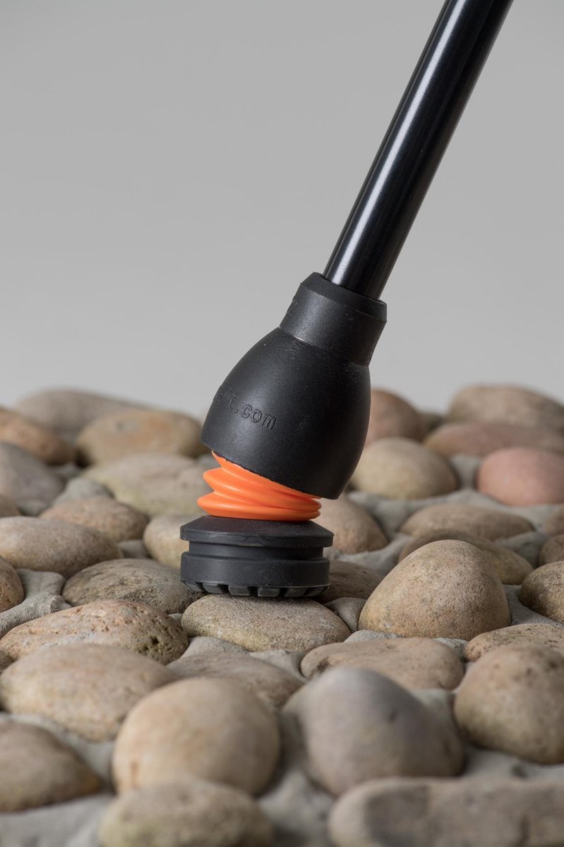 Adhome - Flexyfoot Kruk of wandelstok voet  anti-slip en schokabsorberend - 5cm / 16mm