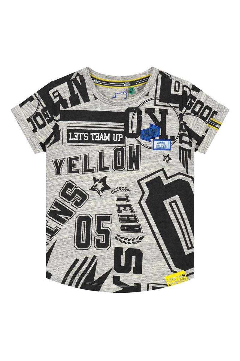 Quapi T-shirt Aart dark grey text