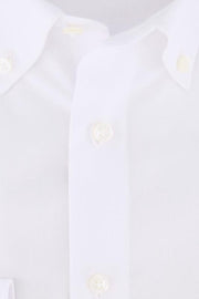 OLYMP Luxor modern fit overhemd - wit met button-down kraag - Strijkvrij - Boordmaat: 48