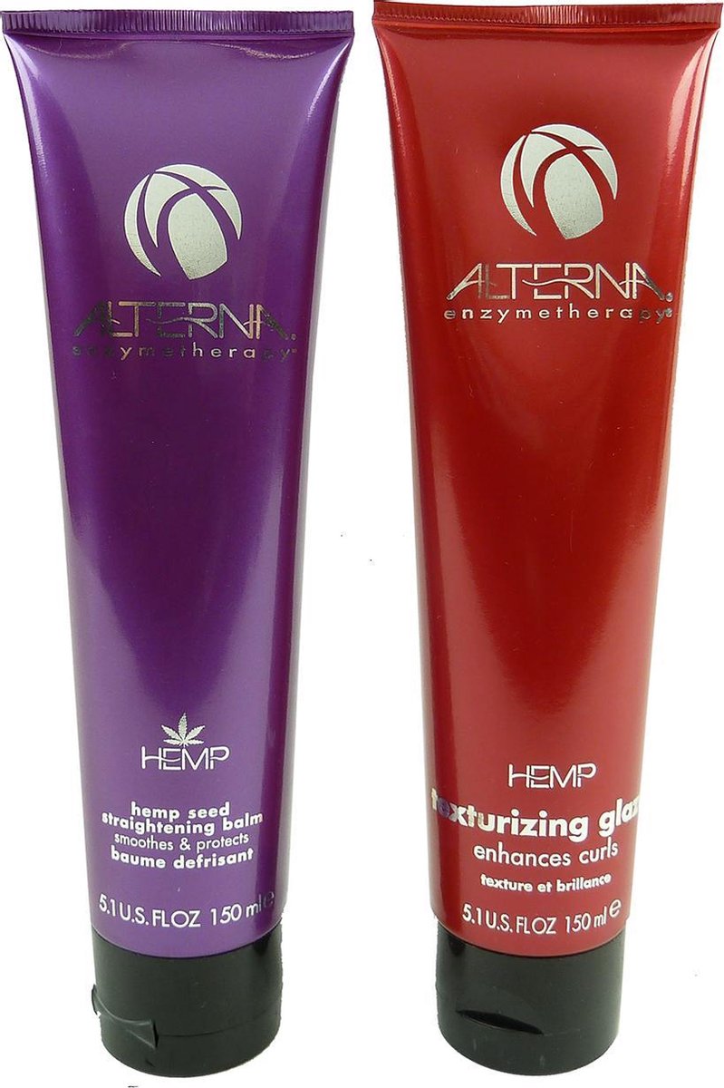 Alterna Hemp Straightening Balm Texturizing Glaze Set Kit Haarverzorging styling