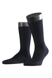 FALKE Nelson Herensok 14497 - Blauw 6370 dark navy Heren - 39-42