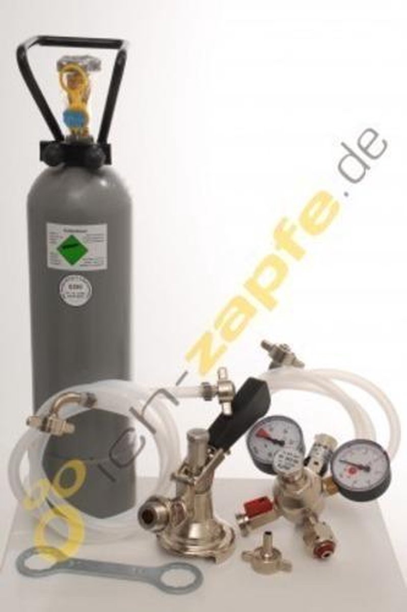 Accessoirepakket voor Pygmy 1-kraans met D systeem aansluiting en 2 kg Co2-fles