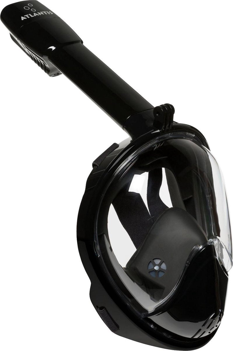 Atlantis 2.0 Full Face Mask - Snorkelmasker - Volwassenen - Zwart - S/M