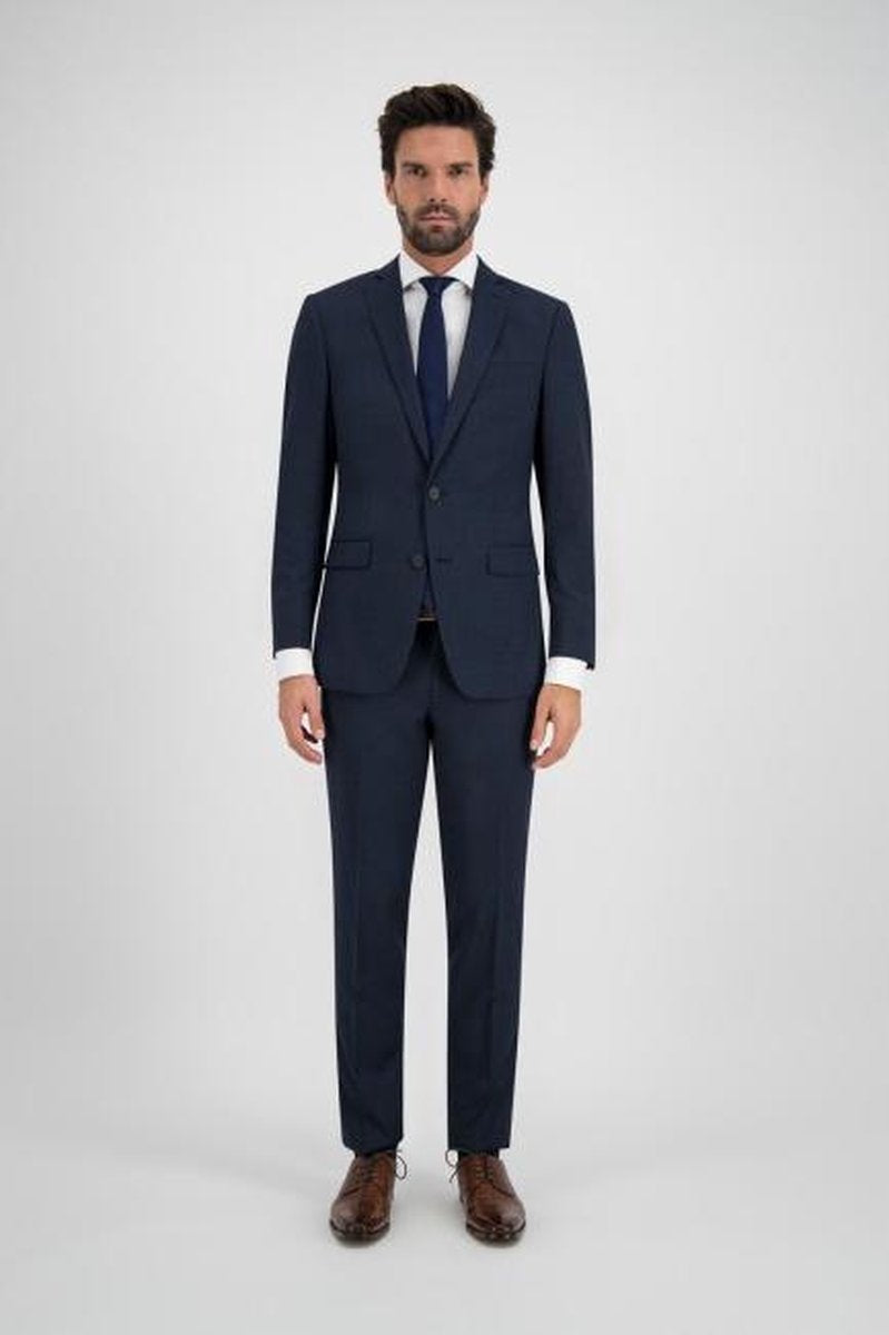 GENTS |  Colbert Heren Wol blauw 0018 Maat 52