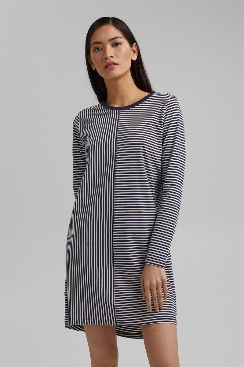 Esprit – Gwen – Nachtkleed – 070EF1Y319 – Blue Stripe - 44