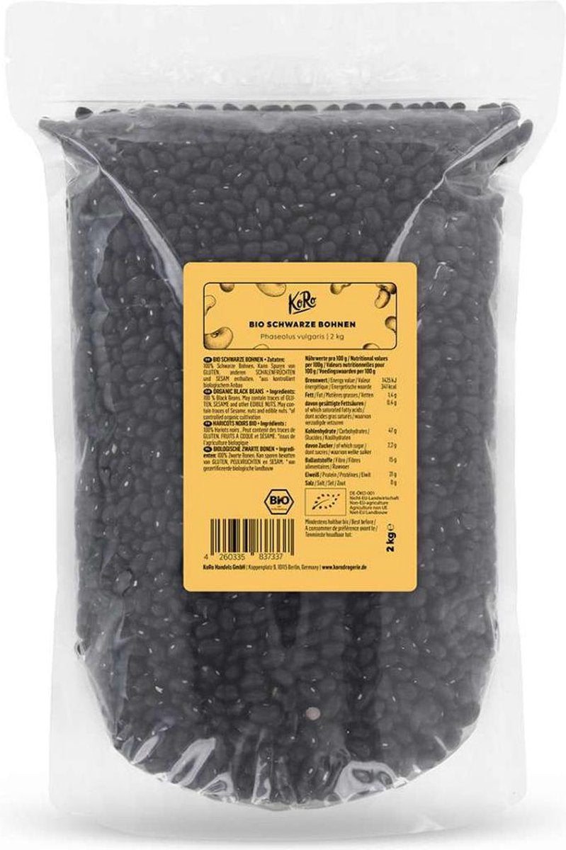 KoRo | Biologische zwarte bonen | 2 kg
