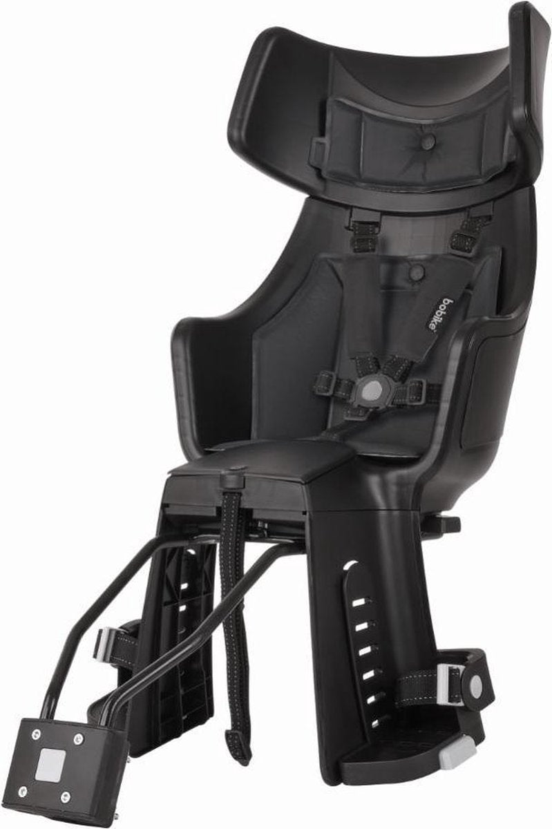 Bobike Exclusive Tour Maxi Plus LED Fietsstoeltje - Framebevestiging - Urban Black