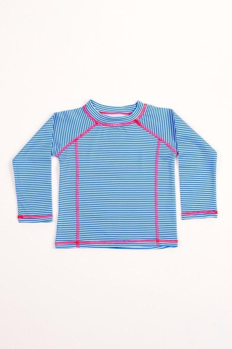 Ducksday - UV shirt kids Lange mouwen - Blauwe streep
