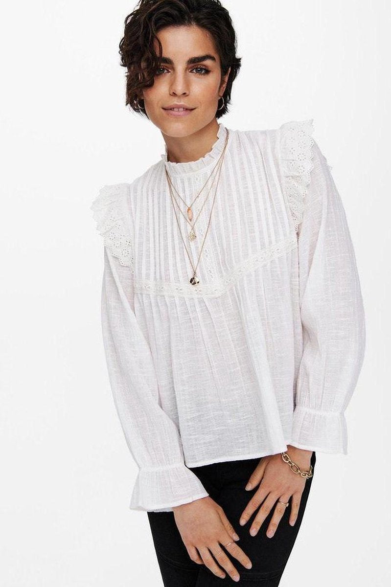 Jdysuri Life L/s Top Wvn 15236463 Cloud Dancer