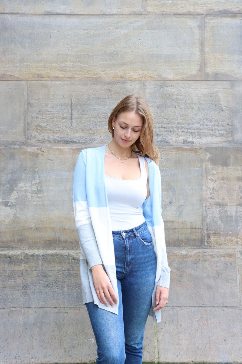 DOXUGES Dames Zomervest - Lichtblauw