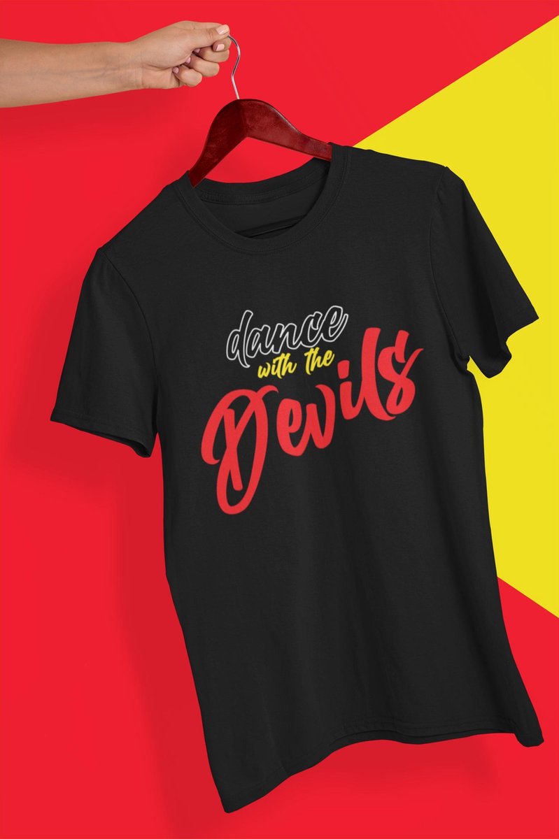 T-shirt rood rode duivels Dance with the Devils