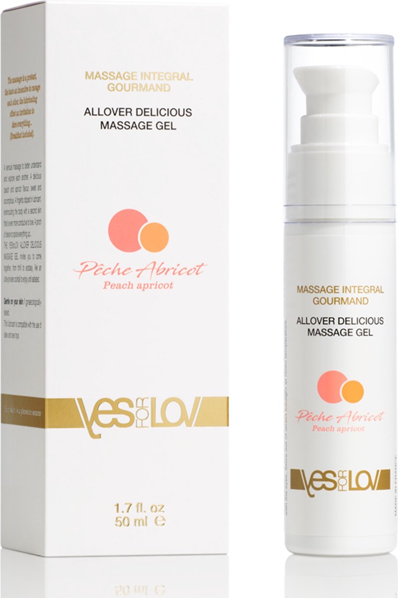 YESforLOV - Allover Delicious Massage Gel Perzik Abrikoos