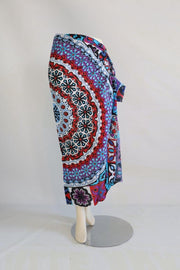 Sarong 442 - Pareo - Saunadoek – Wikkeljurk - Mandala - Rood