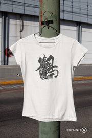 Crane Mask Gerard Leung Wit T-Shirt - Brack Metal - Grunge Metal - Digital Artist - Unisex Maat XL