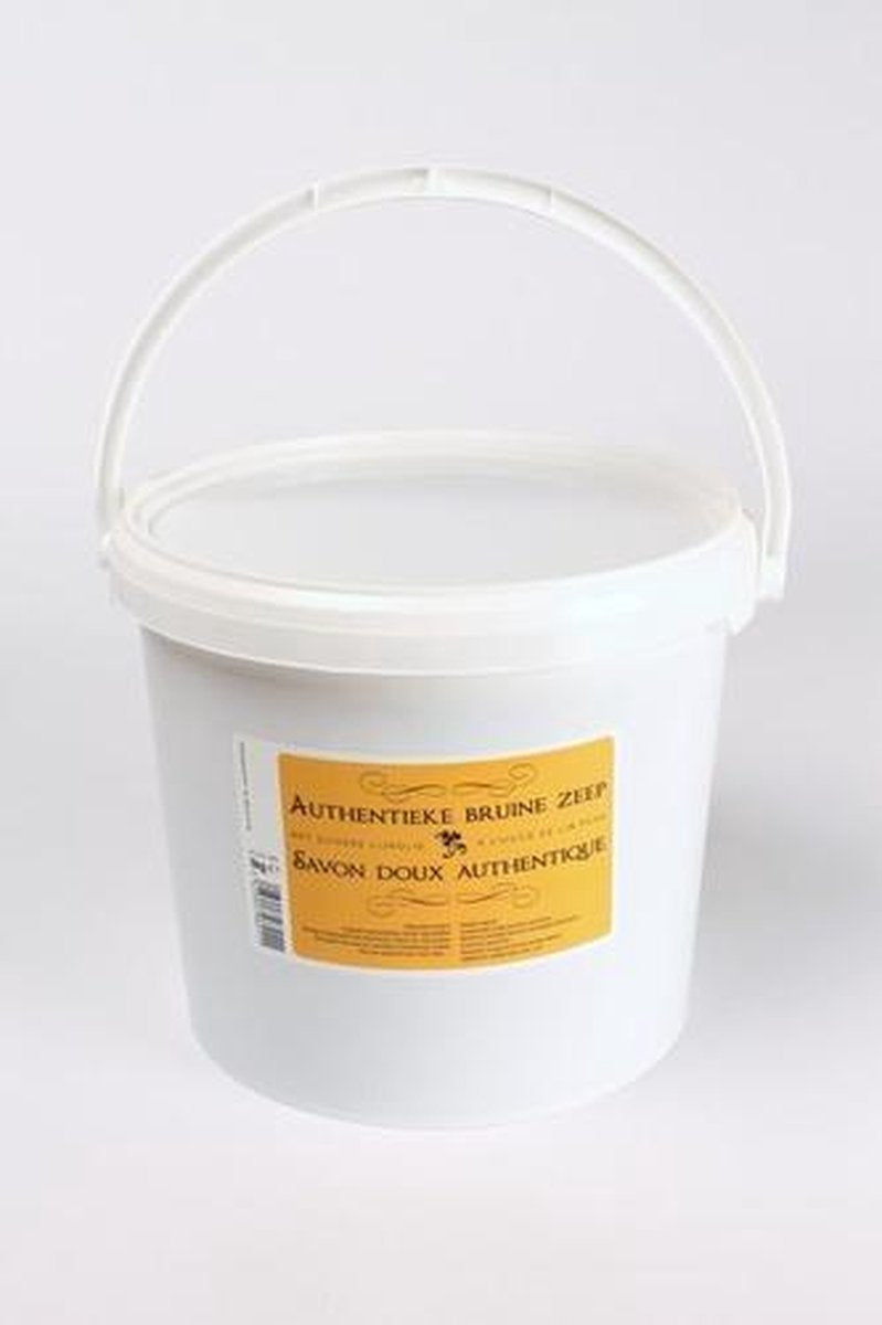 AUTHENTIEKE BRUINE ZEEP MET ZUIVERE LIJNOLIE 5KG