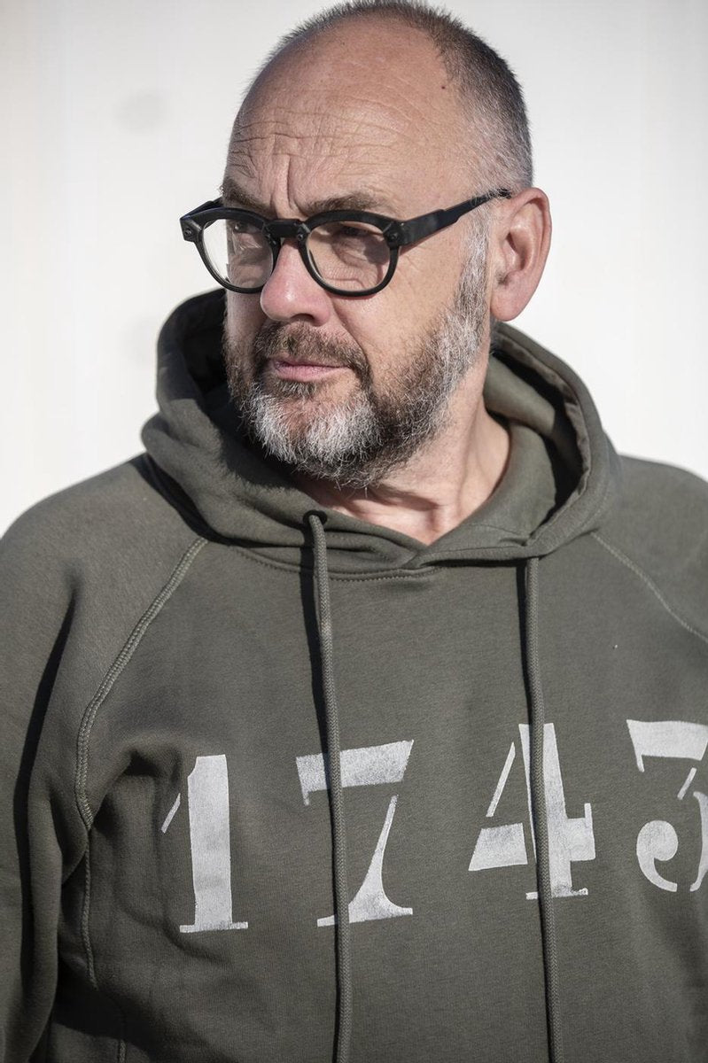 Hoodie 1743 - L - dark olive