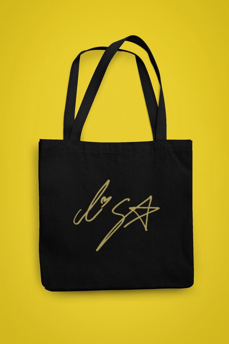 BlackPink Lisa Signature Totebag Black | One-Size | Cadeau voor Kpop fan