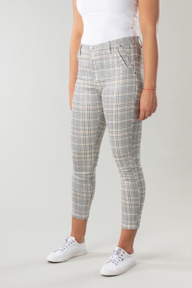 New Star 7/8 broek Aberdeen gele ruit - maat 32