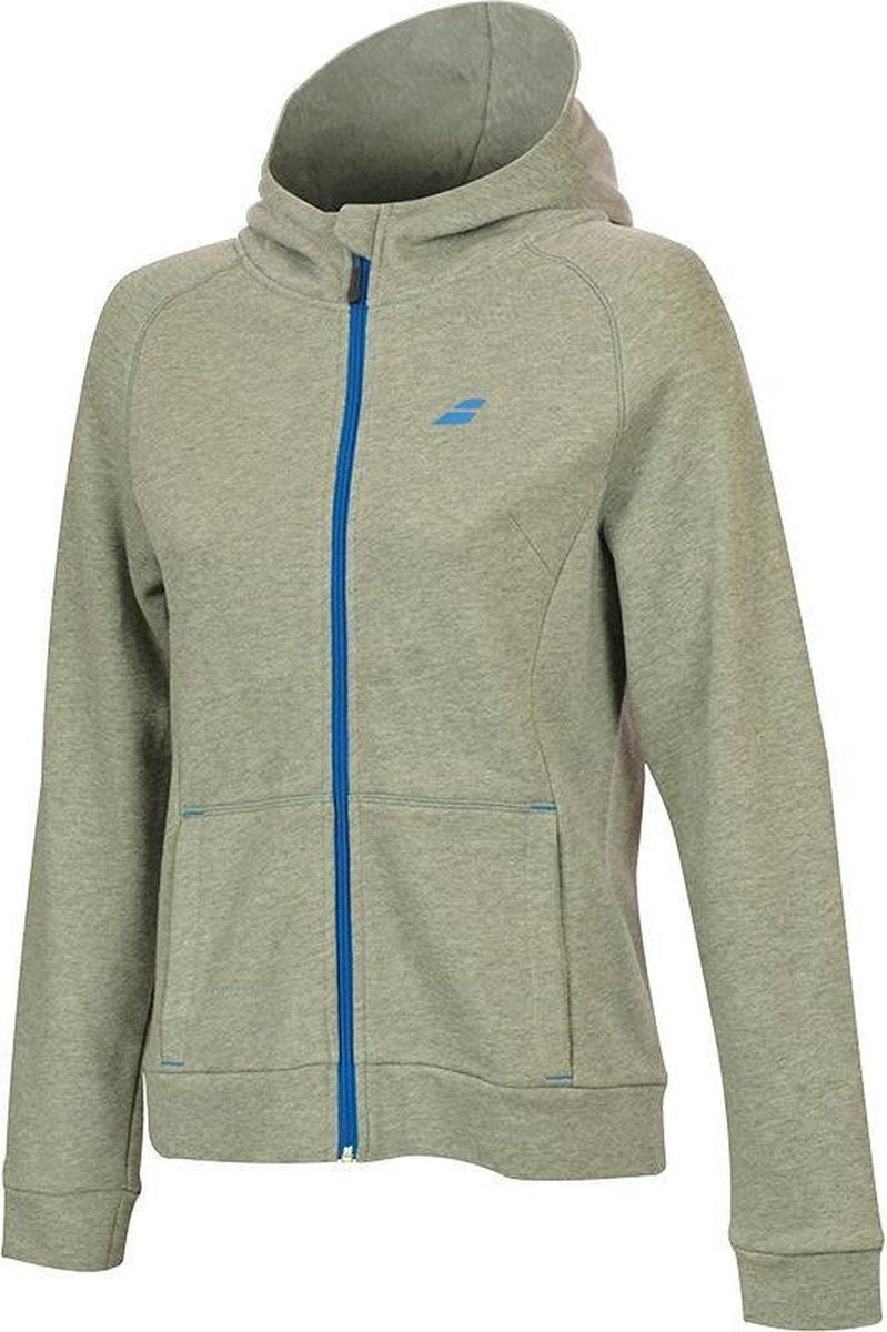 Babolat - Core Full Zip Hoody - Grijs - Blauw - Dames - Maat M