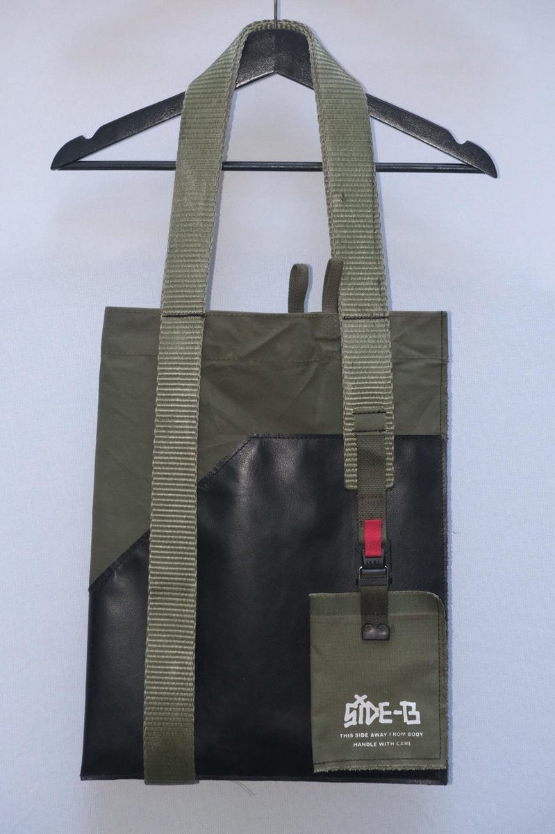 Side-B leather totebag