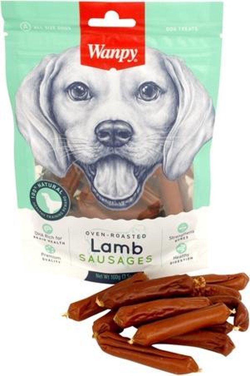 Wanpy oven-roasted lamb sausages - 100 gr - 1 stuks