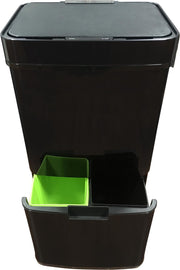 4cookz Smart Waste Black afvalscheidingsprullenbak met sensor 72 ltr