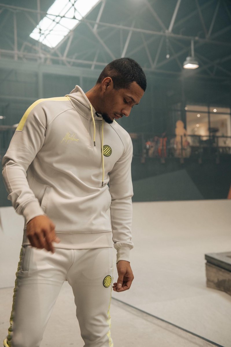 Malelions Sport Striker Trackpants - Grey/Lime - S