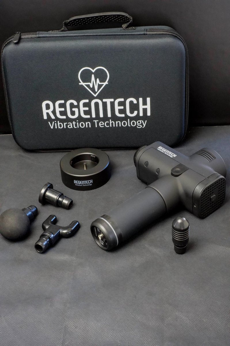 REGENTECH® Massage Gun - Professioneel Massage Apparaat - Zwart
