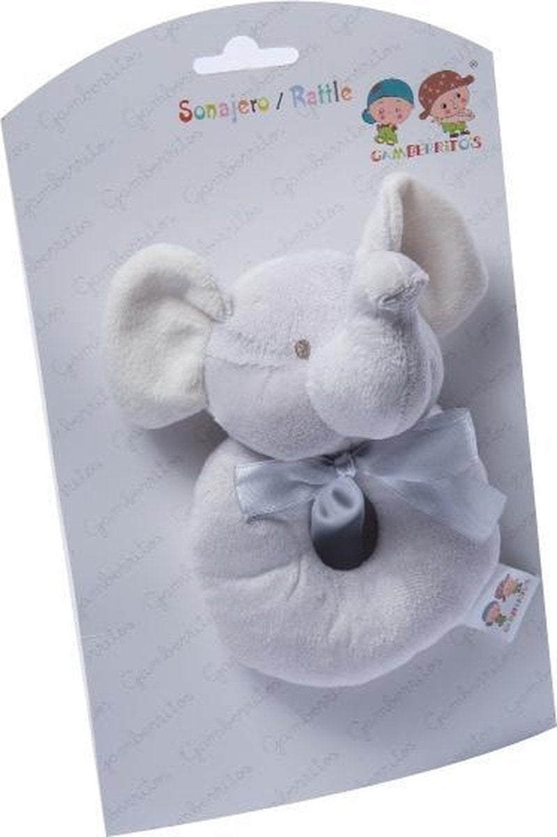 Gamberritos Ringrammelaar Olifant 12 Cm Grijs