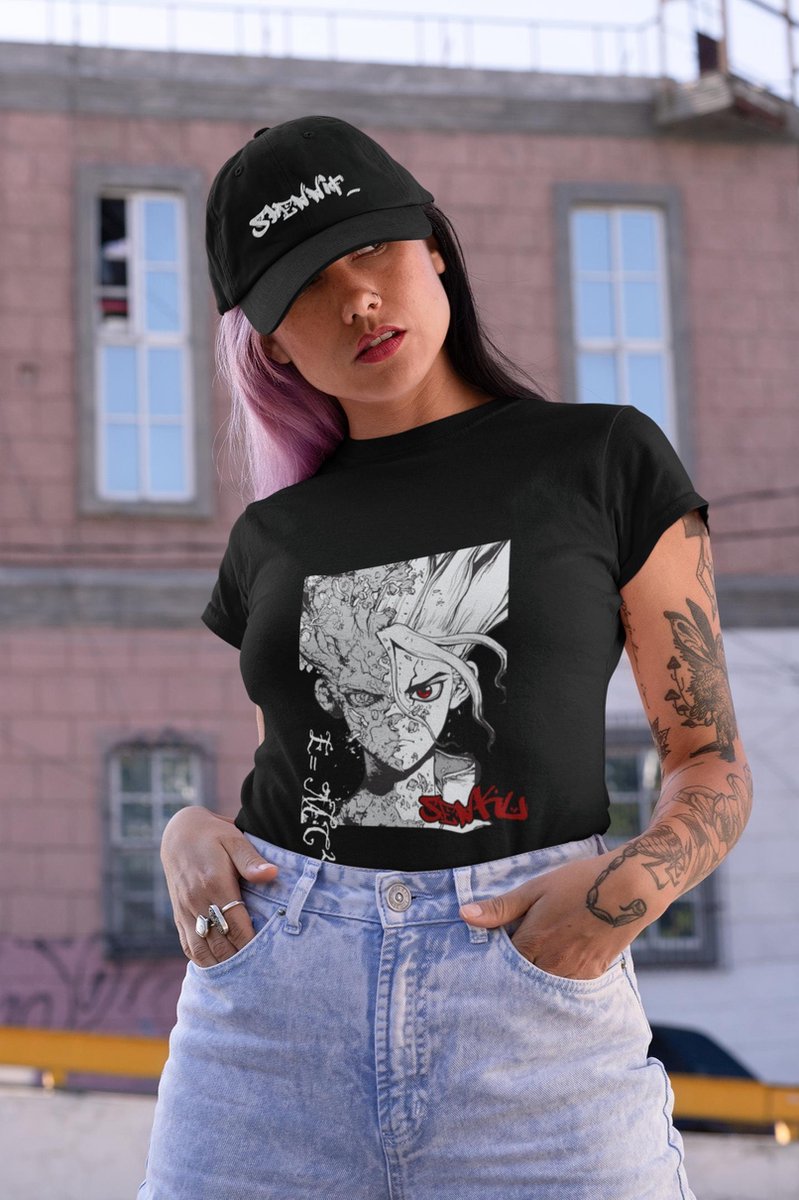Senku Dr Stone World Anime merchandise | Jfashion Otaku Weeb Geek Otaku | Maat XL