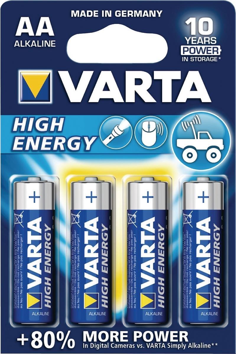 Varta niet-oplaadbare batterijen AA 1.5V