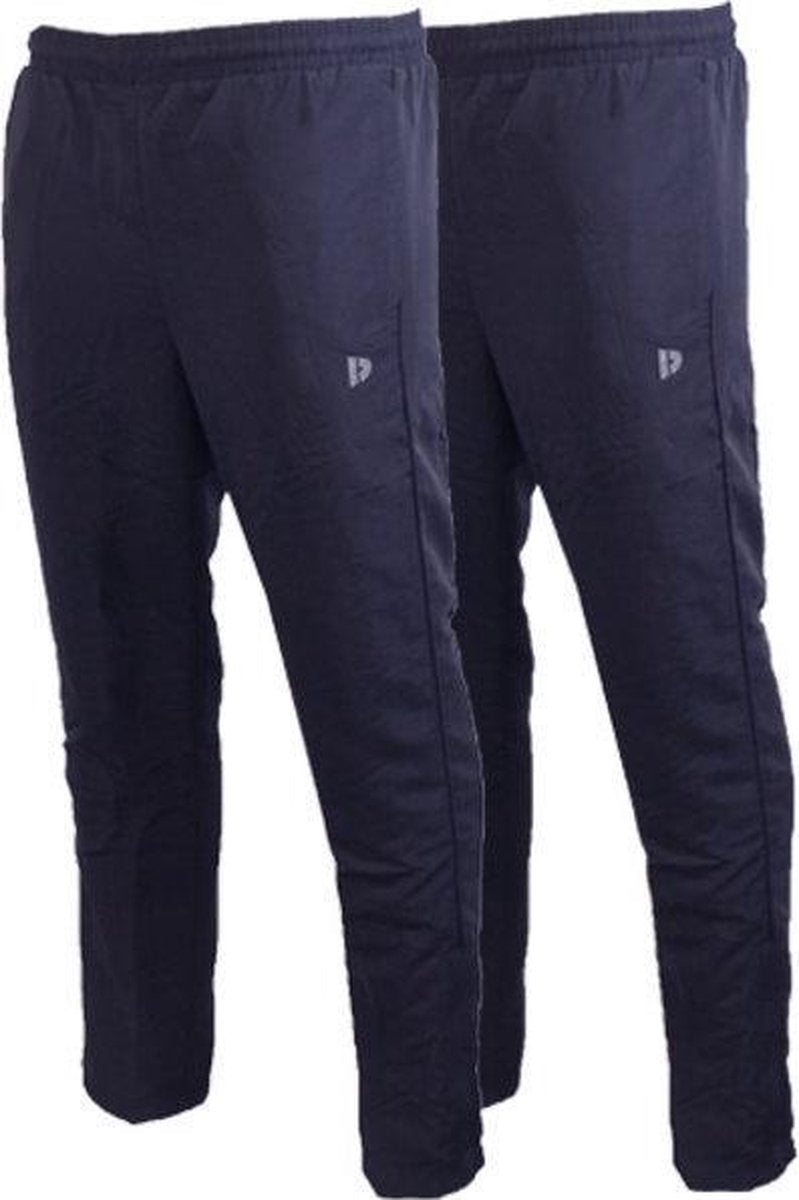 2- Pack Donnay Micro fibre pant - Rechte pijp - Sportbroek - Heren - Maat M - Navy