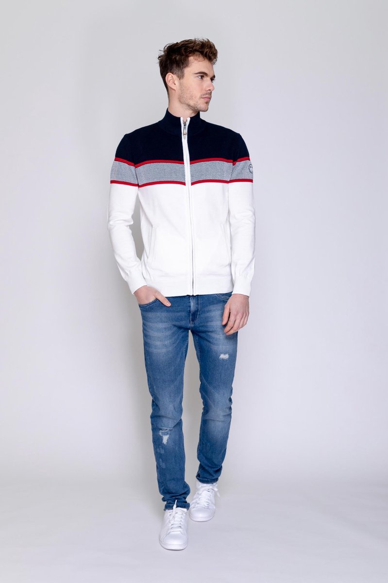 MZ72 - Heren Vest - Aflot - Fijn Gebreid - Wit