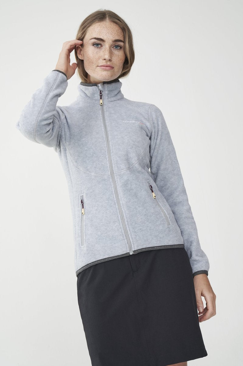 Tenson Malin Fleece  Sportjas - Maat XXL  - Vrouwen - grijs