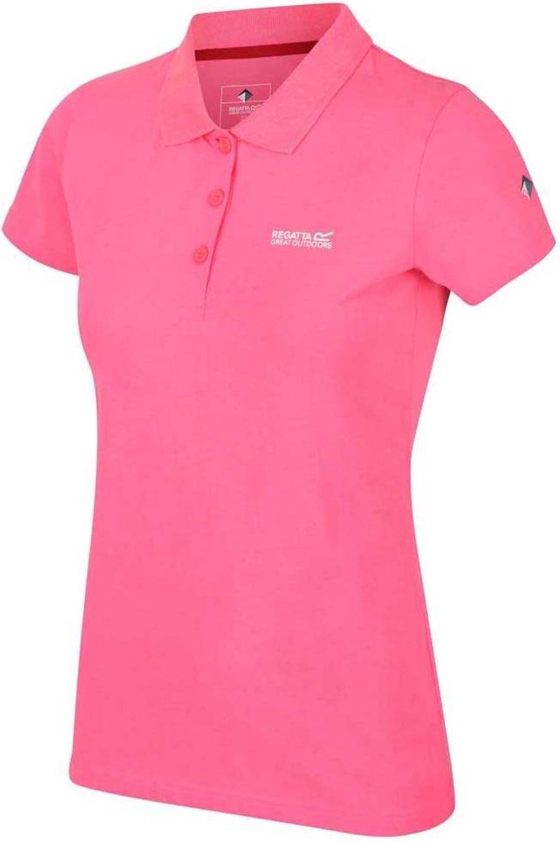 Regatta Polo Sinton Dames Katoen Neon Roze Maat 46