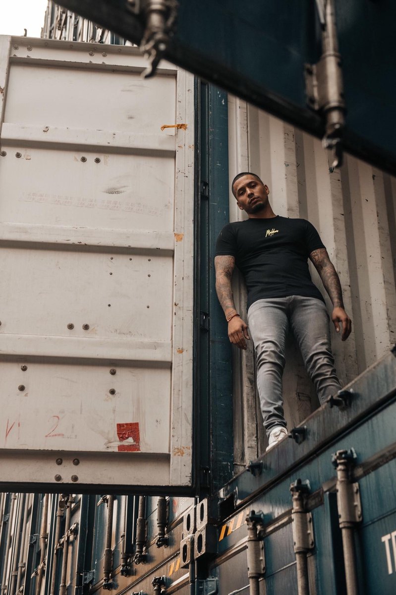 Malelions Gyzo T-Shirt - Black/Neon Yellow - L