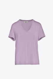 Beaumont Viscose Jersey T-shirt V-neck - T-shirt - Dames - Lila - M