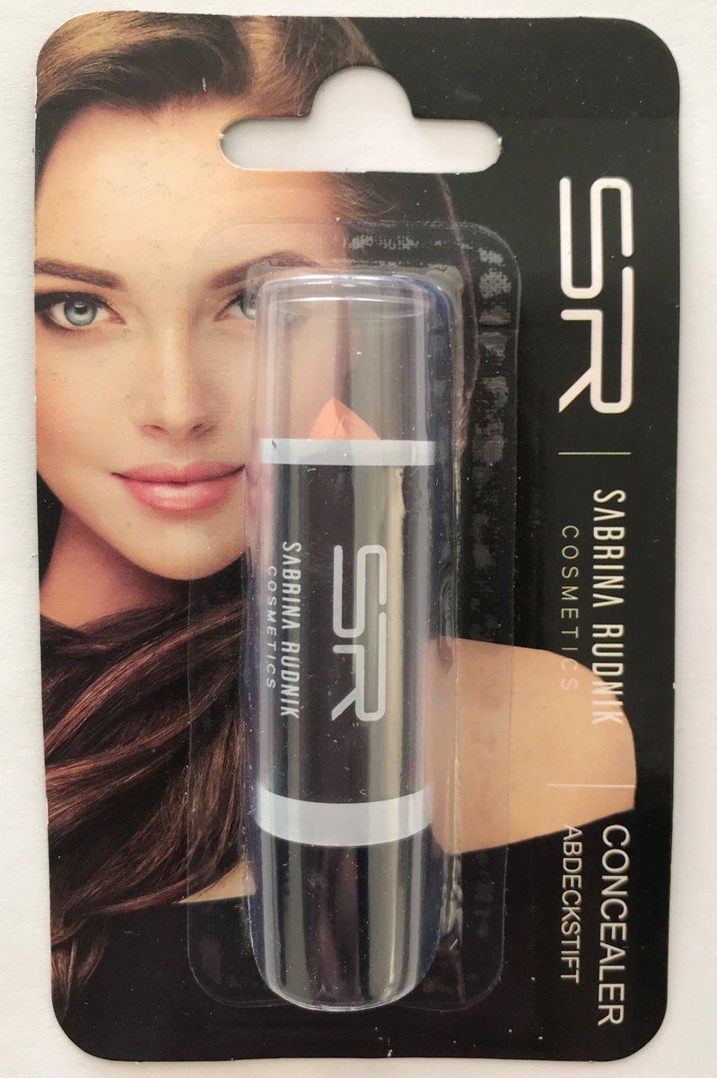 Sabrina Rudnik Cosmetics - Concealer Stick / Coverstick - donkere tint / dark - nummer 1 - in blisterverpakking