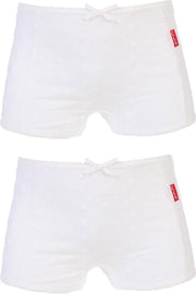 Claesen's Meisjes Boxer 2-PACK - Wit - Maat 152/158