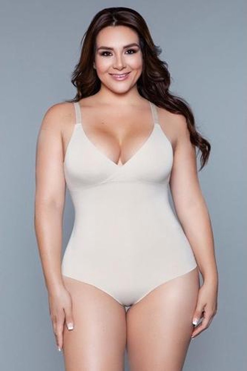 What Waist Corrigerende Body - Beige - Dames Lingerie - XL-XXL - XL - Body / Panty - Beige - Discreet verpakt en bezorgd